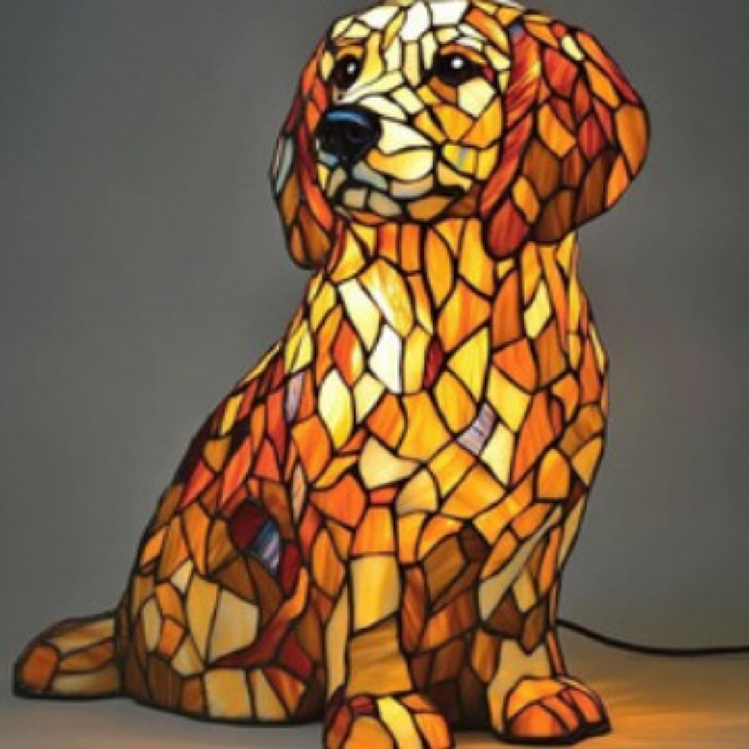 Loulou | Hondenlamp Magisk in gekleurd glas