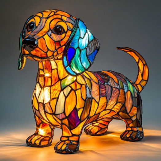 Mimi | Hondenlamp Magisk van gekleurd glas