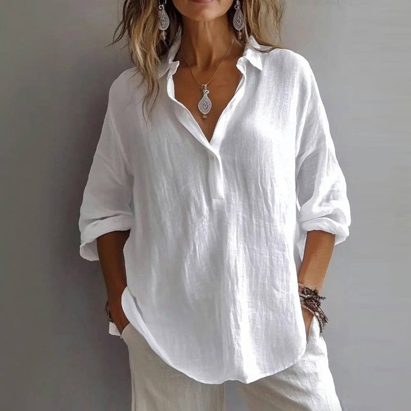 Zomerblouse "Zondagmiddag" – Verfijnd & vrolijk