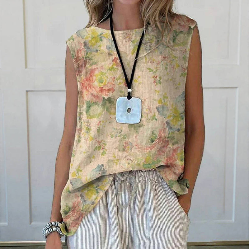 Zomertop "Tuinfeest" – Serene & chic