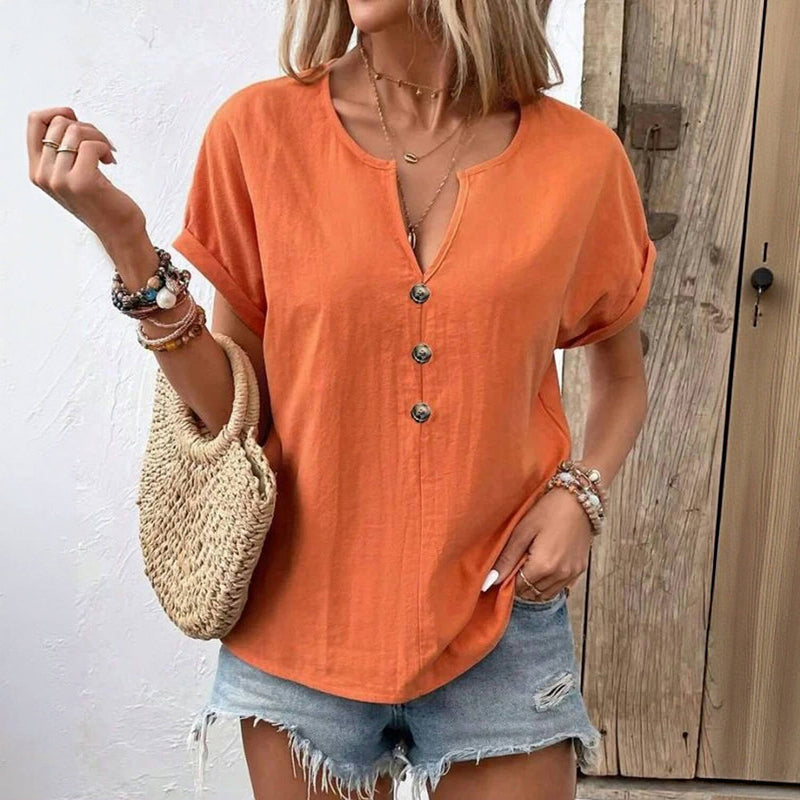 Zomerblouse "Tuinfeest" – Modern & zacht