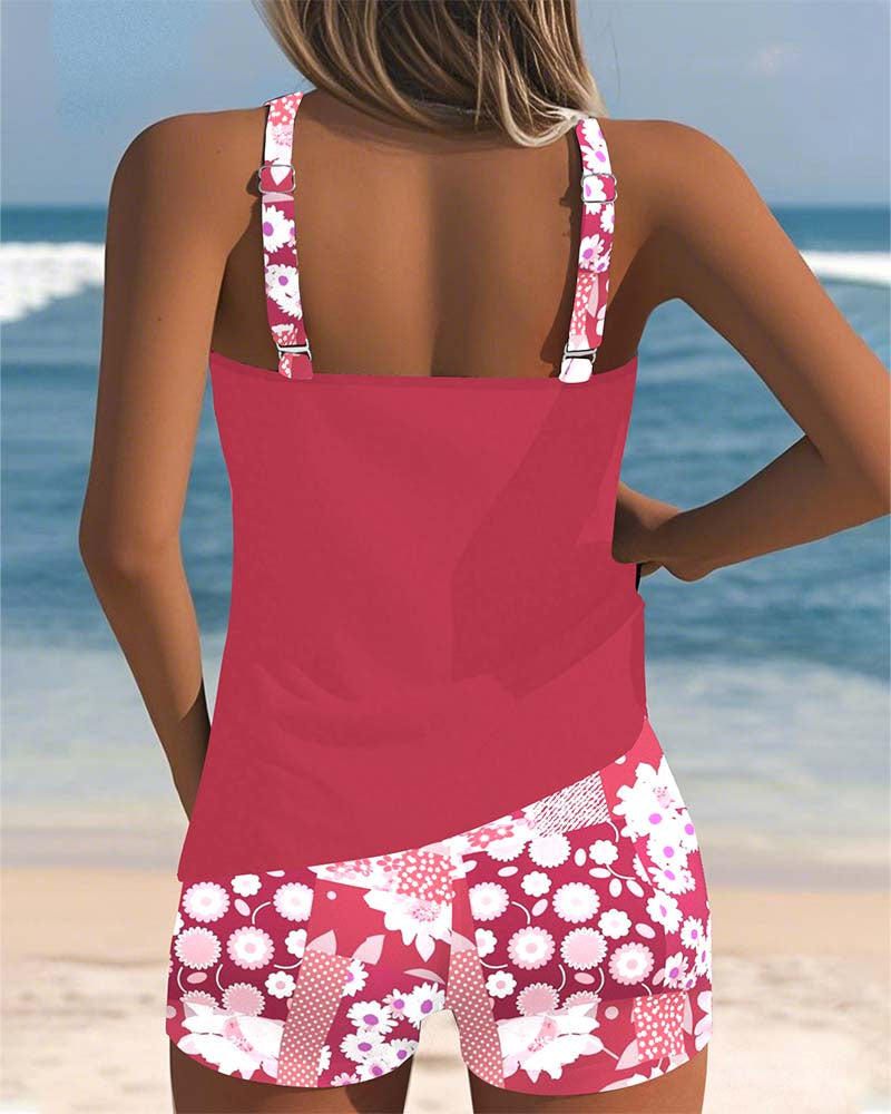 Sabrina | Tweedelig Badpak met Comfortabele Pasvorm en Bloemige Strandstijl