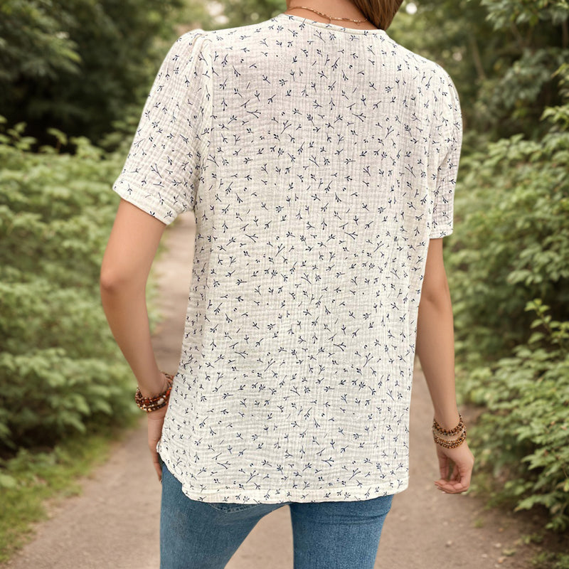 Zomerblouse "Stralende Dag" – Verfijnd & modern