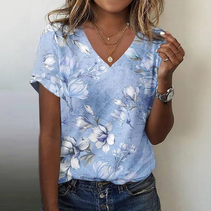 Zomerblouse "Tuinfeest" – Elegant & fijn