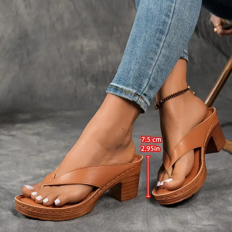 Orthopedische Slipper met Hak