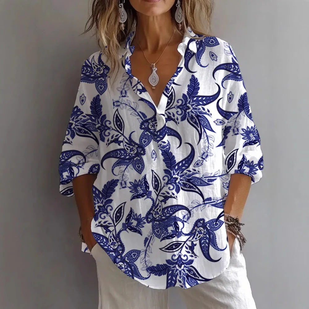 Zomerblouse "Tuinfeest" – Fris & vrouwelijk