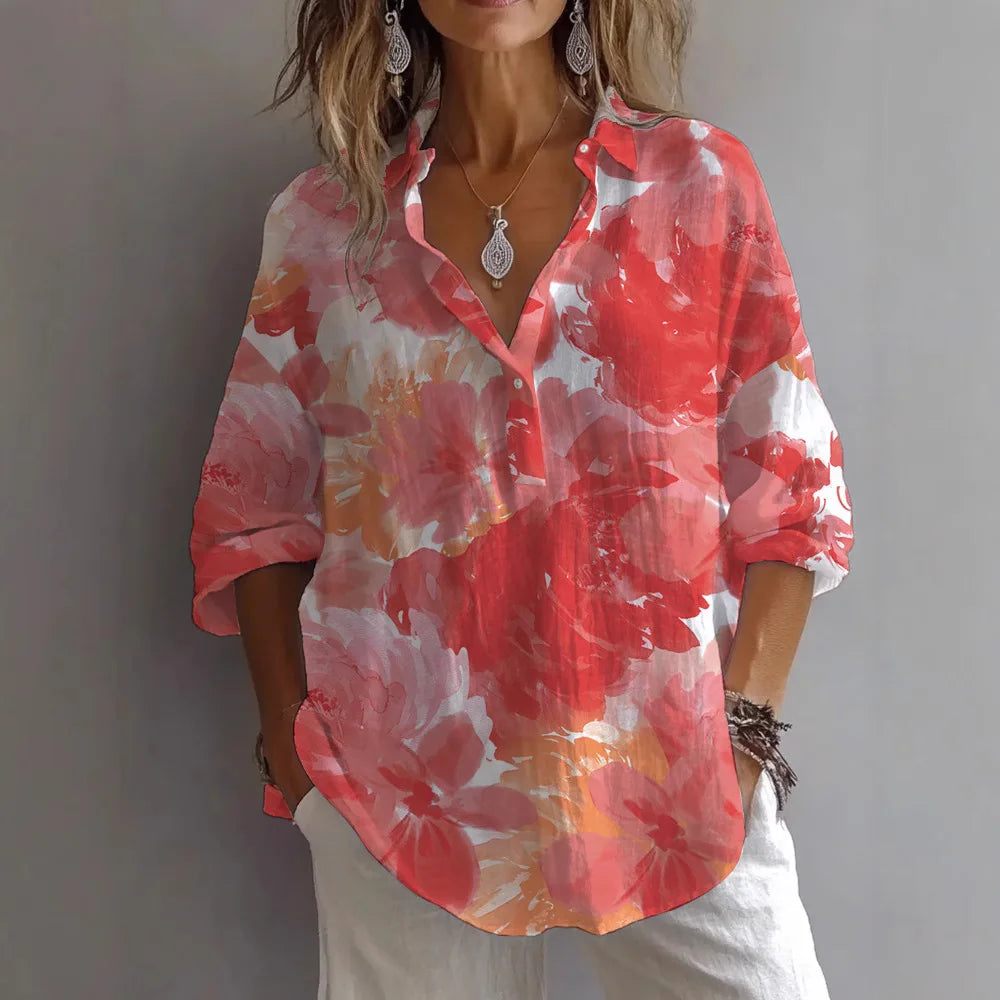 Zomerblouse "Tuinfeest" – Fris & vrouwelijk