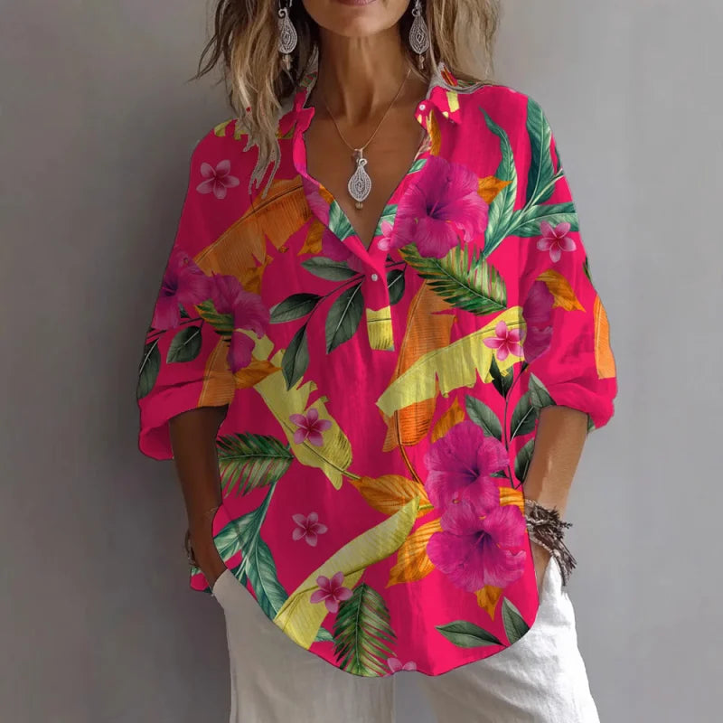 Zomerblouse "Tuinfeest" – Fris & vrouwelijk