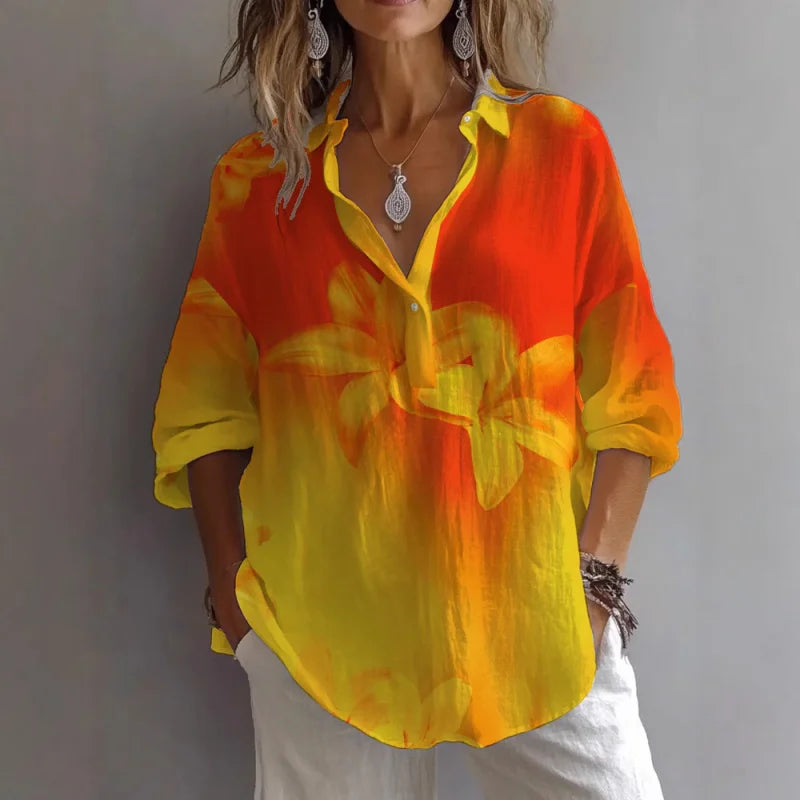 Zomerblouse "Tuinfeest" – Fris & vrouwelijk