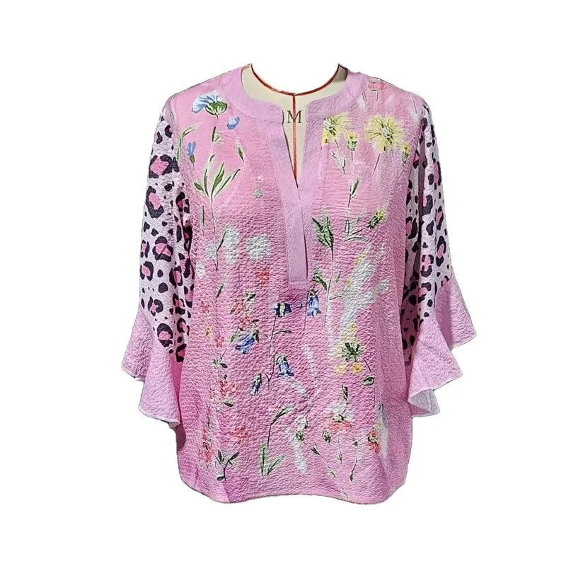Zomerblouse "Tuinfeest" – Fris & vrouwelijk