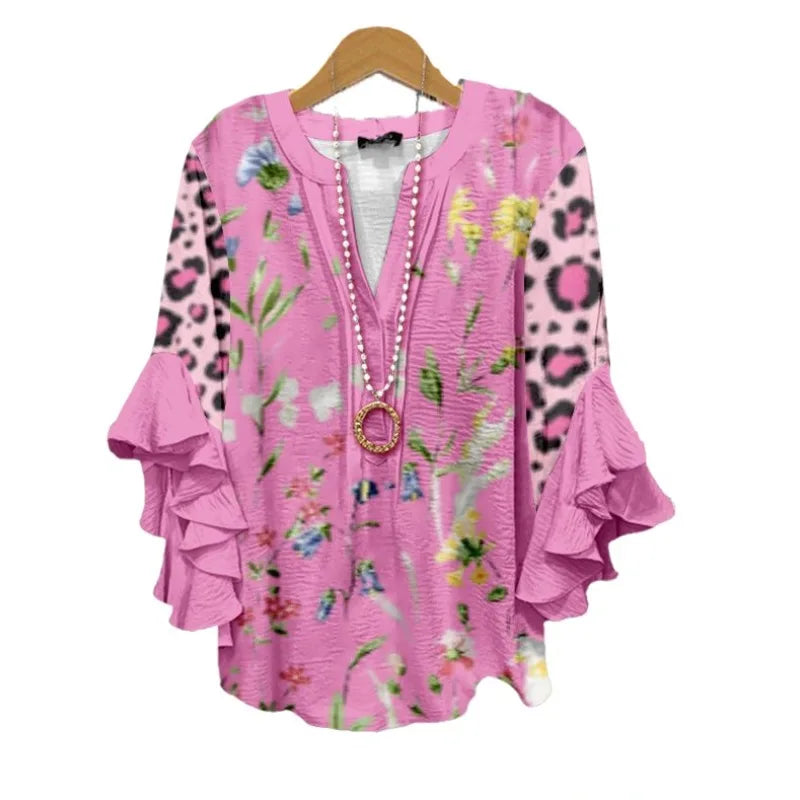 Zomerblouse "Tuinfeest" – Fris & vrouwelijk
