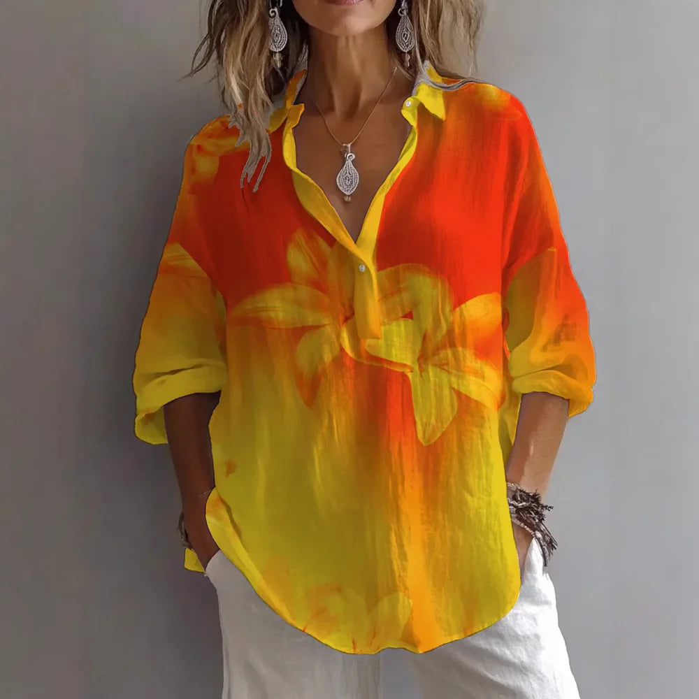 Zomerblouse "Tuinfeest" – Fris & vrouwelijk