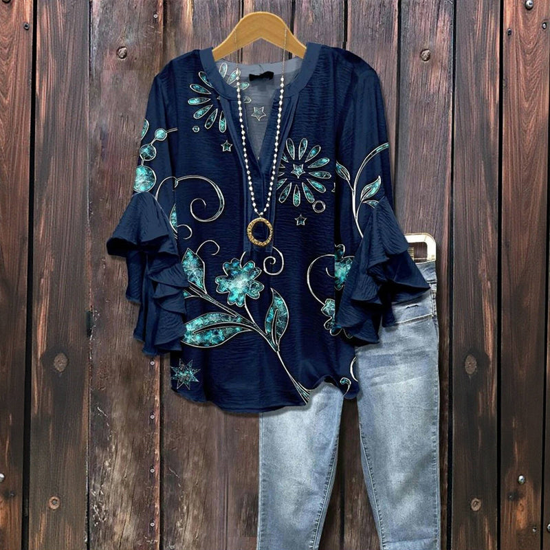 Zomerblouse "Herinneringen" – Tijdloos & chic