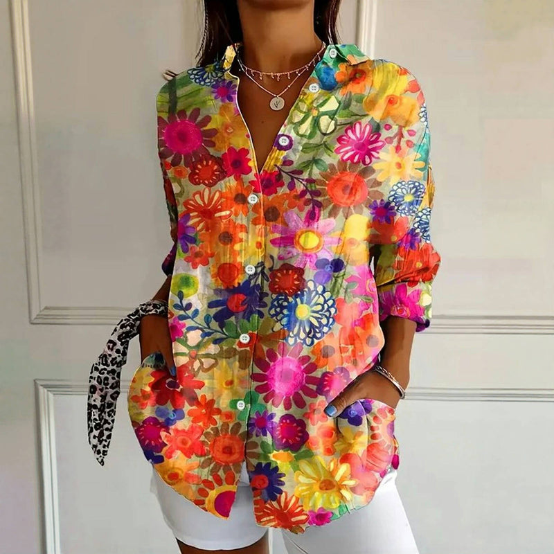 Zomerblouse "Tuinfeest" – Fris & vrouwelijk