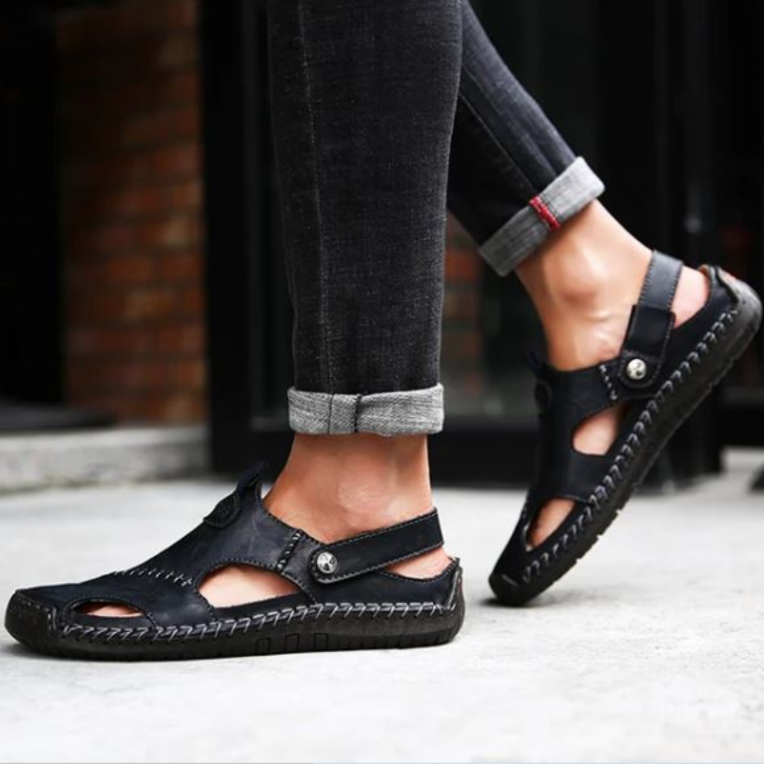 Tom™ | Orthopedische Leren Sandalen