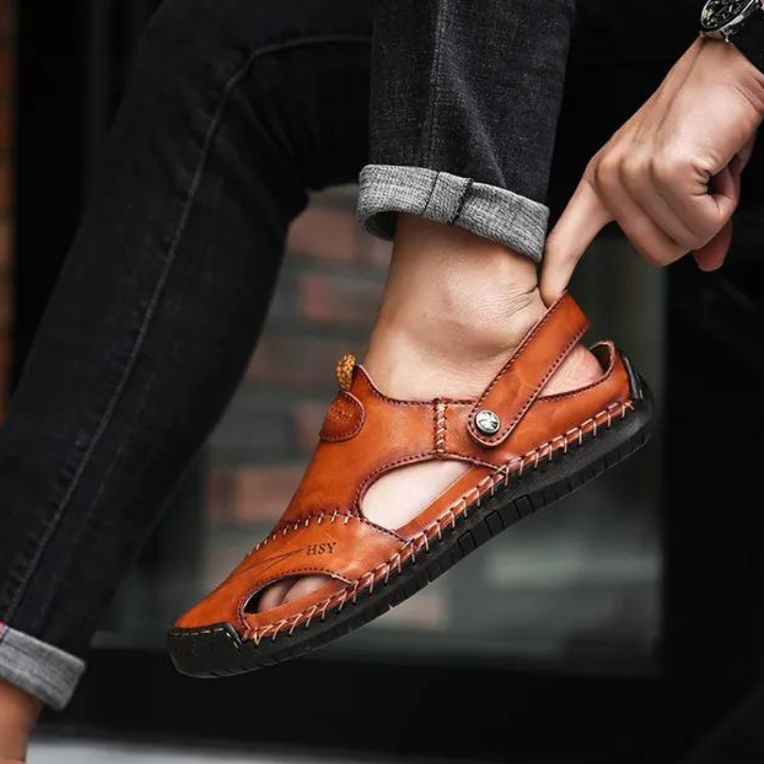 Tom™ | Orthopedische Leren Sandalen