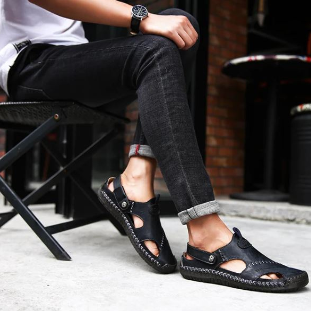 Tom™ | Orthopedische Leren Sandalen